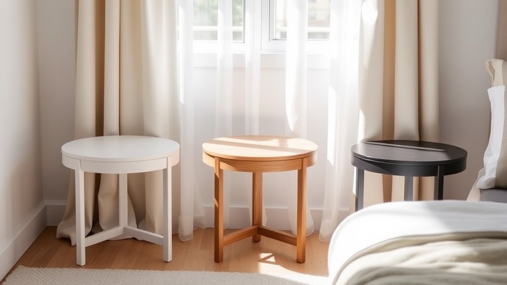 affordable minimalist round tables