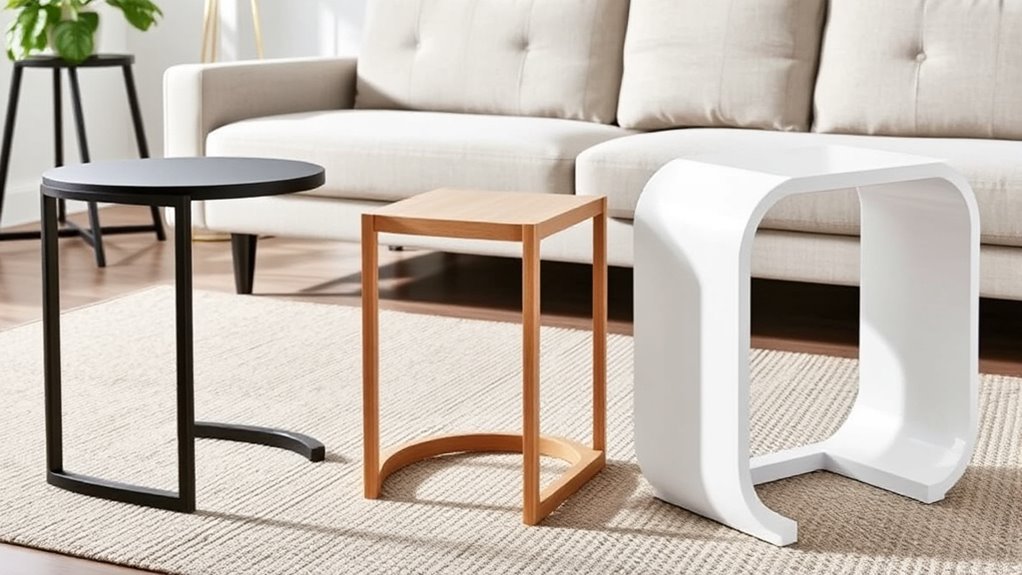 affordable minimalist side tables