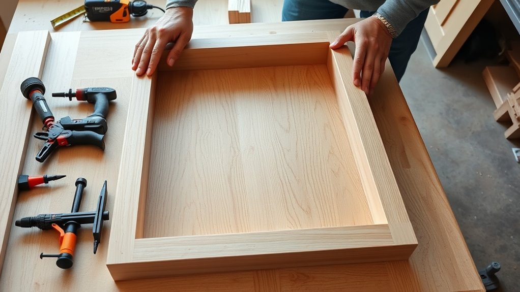 assemble secure measure finish