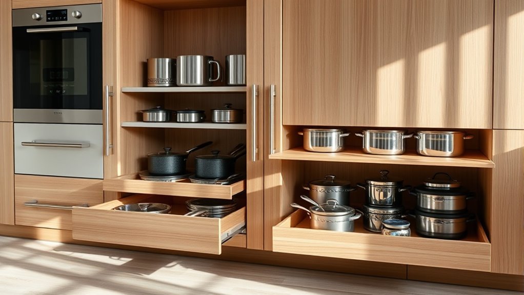 efficient durable cabinet organization