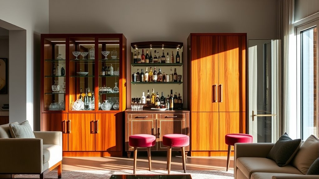 elegant home bar cabinets
