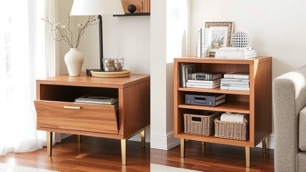 hidden open storage options