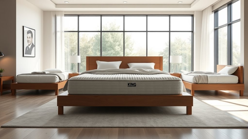 king bed offers spacious comfort