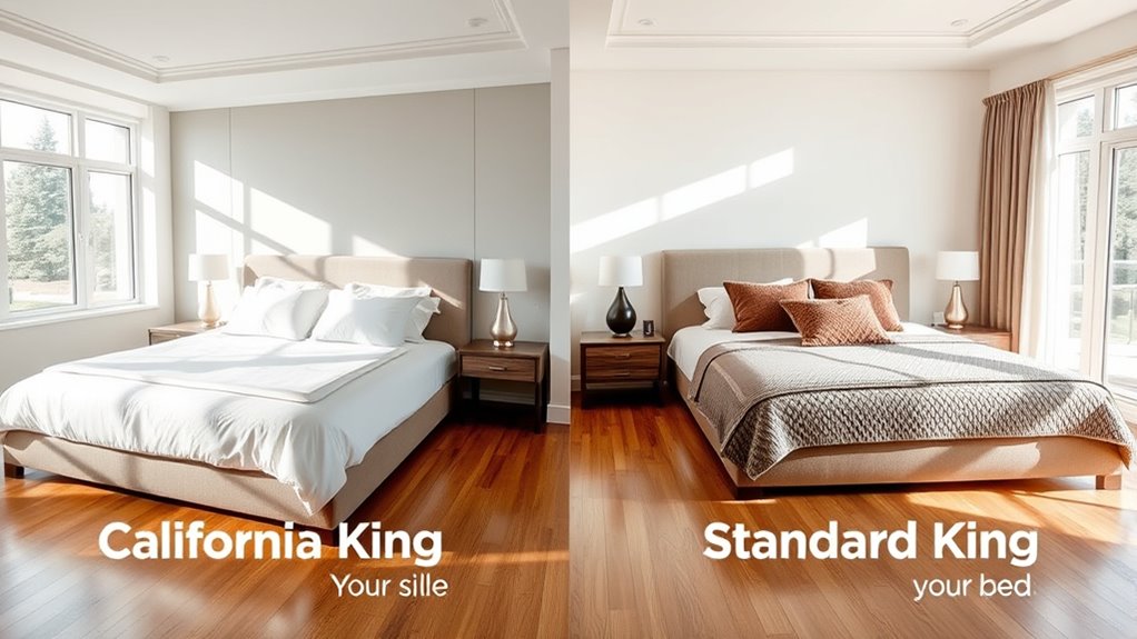 king bed size differences