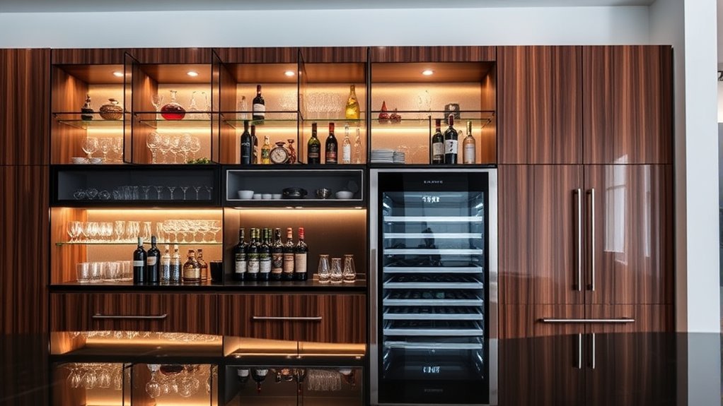 optimal bar fridge features