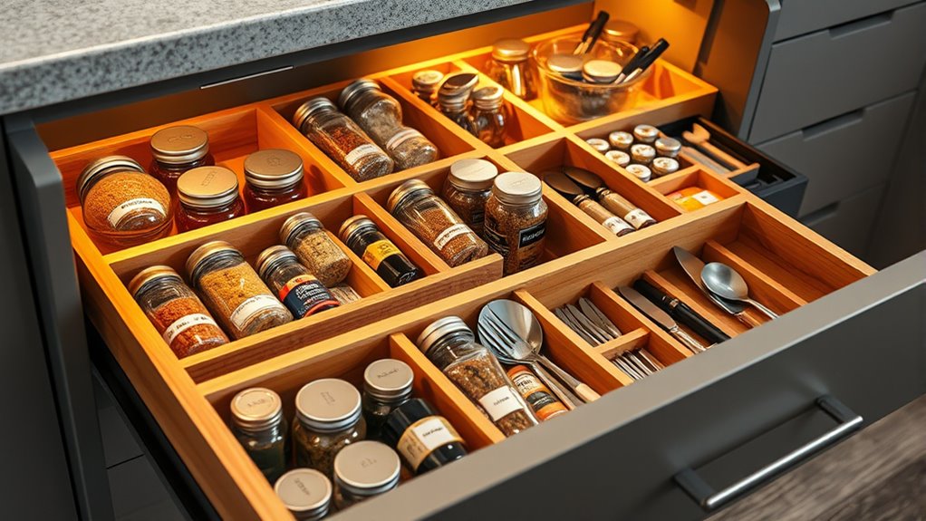 organize spices and small items