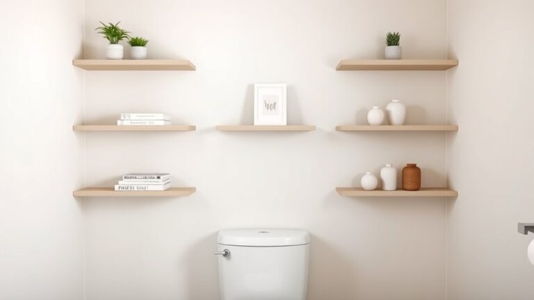 over toilet shelf ideas