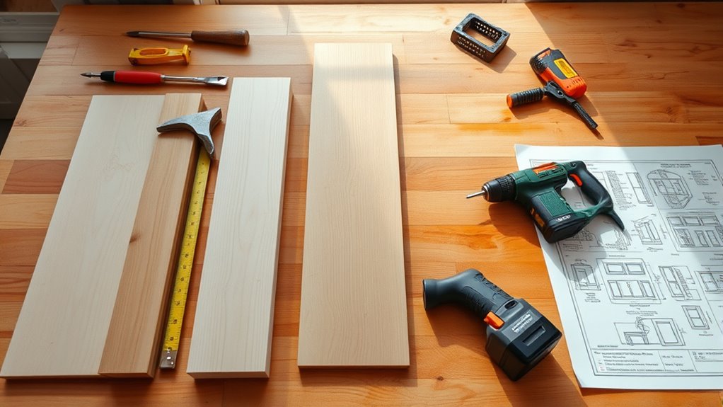 prepare tools and materials