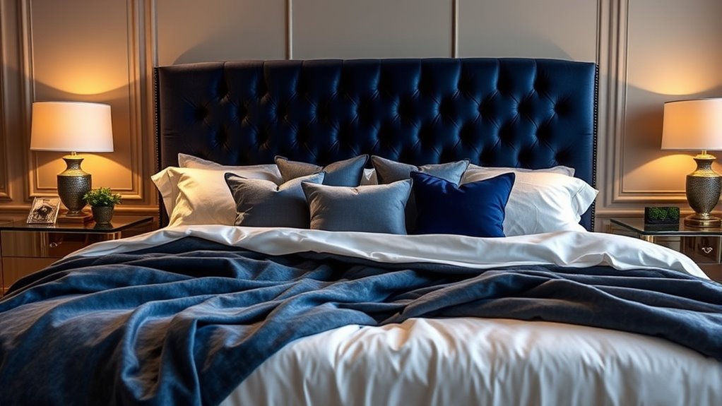 rich textured luxurious bedding