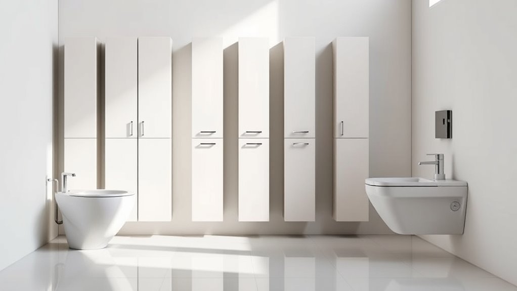 slim small bathroom cabinets