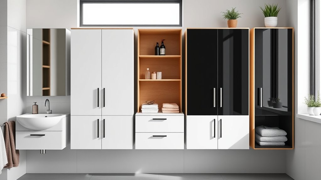 small bathroom cabinet options