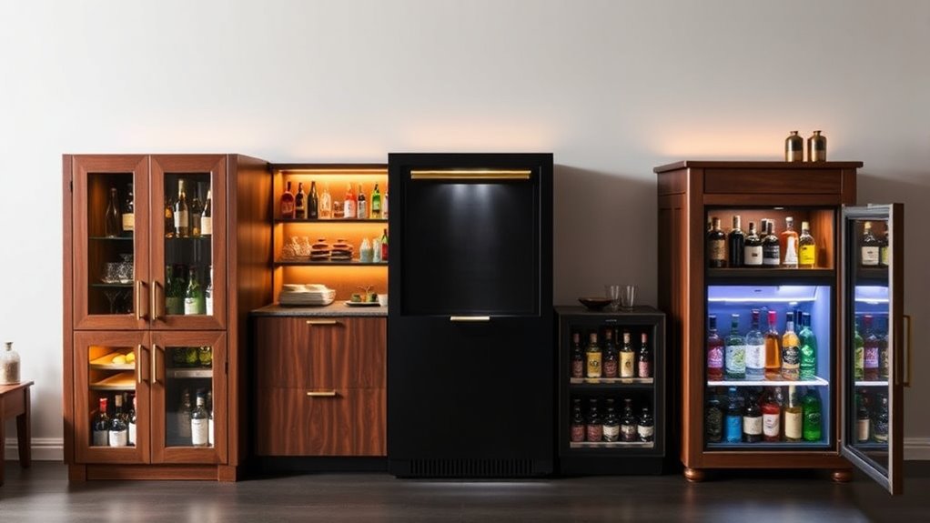 stylish bar cabinet options