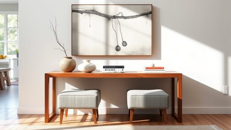 stylish console and stool options