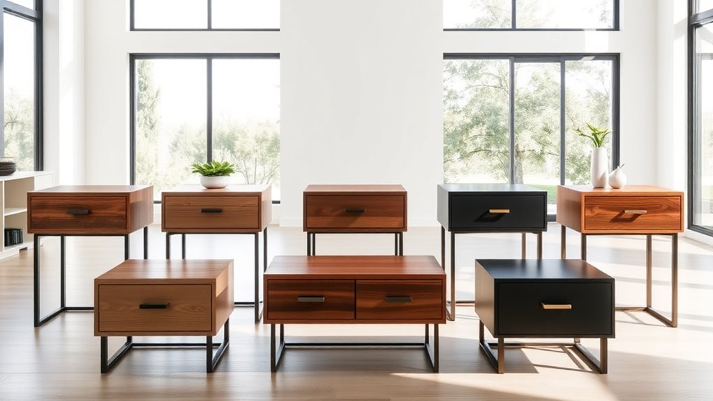 top drawer end tables