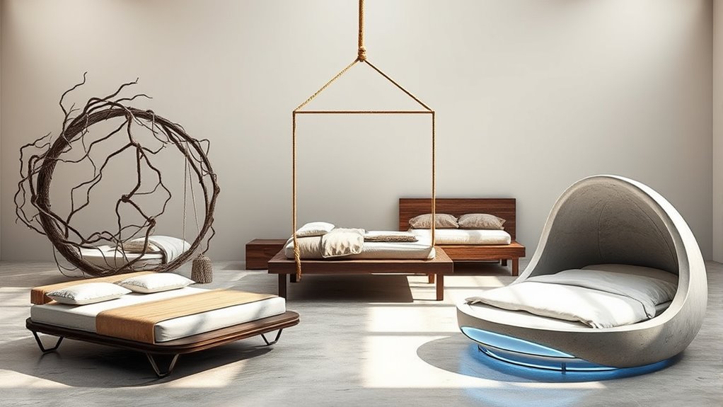 unique and unconventional bed frames