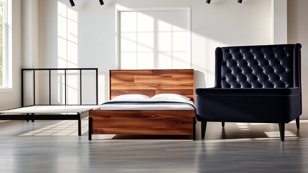 unique king bed frames