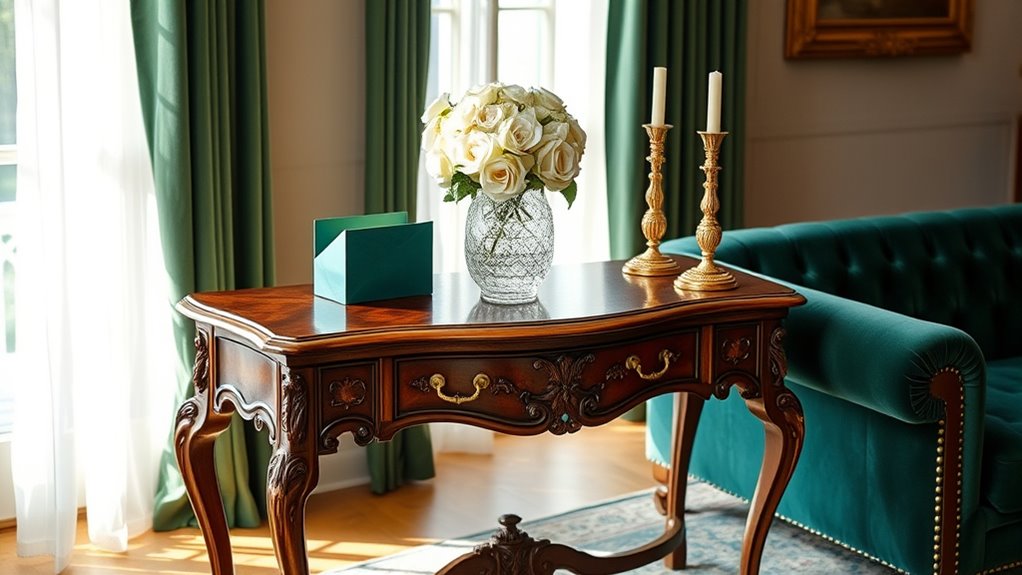 vintage wood ornate details